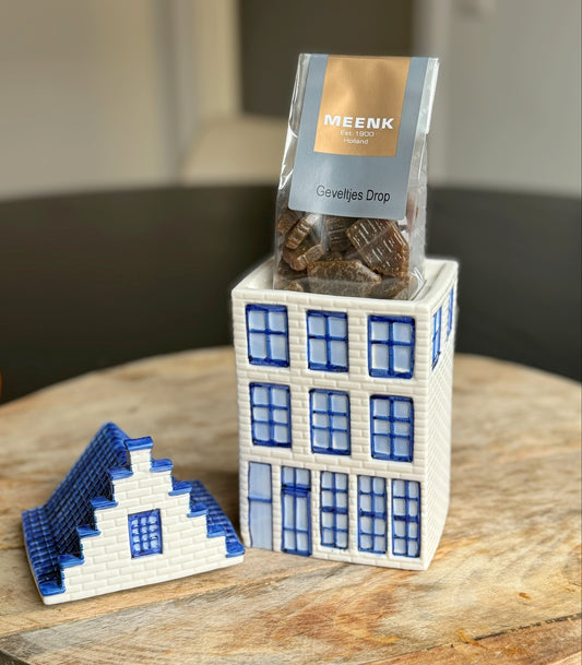 Voorraadpot Grachtenpand - Drop - 20 cm