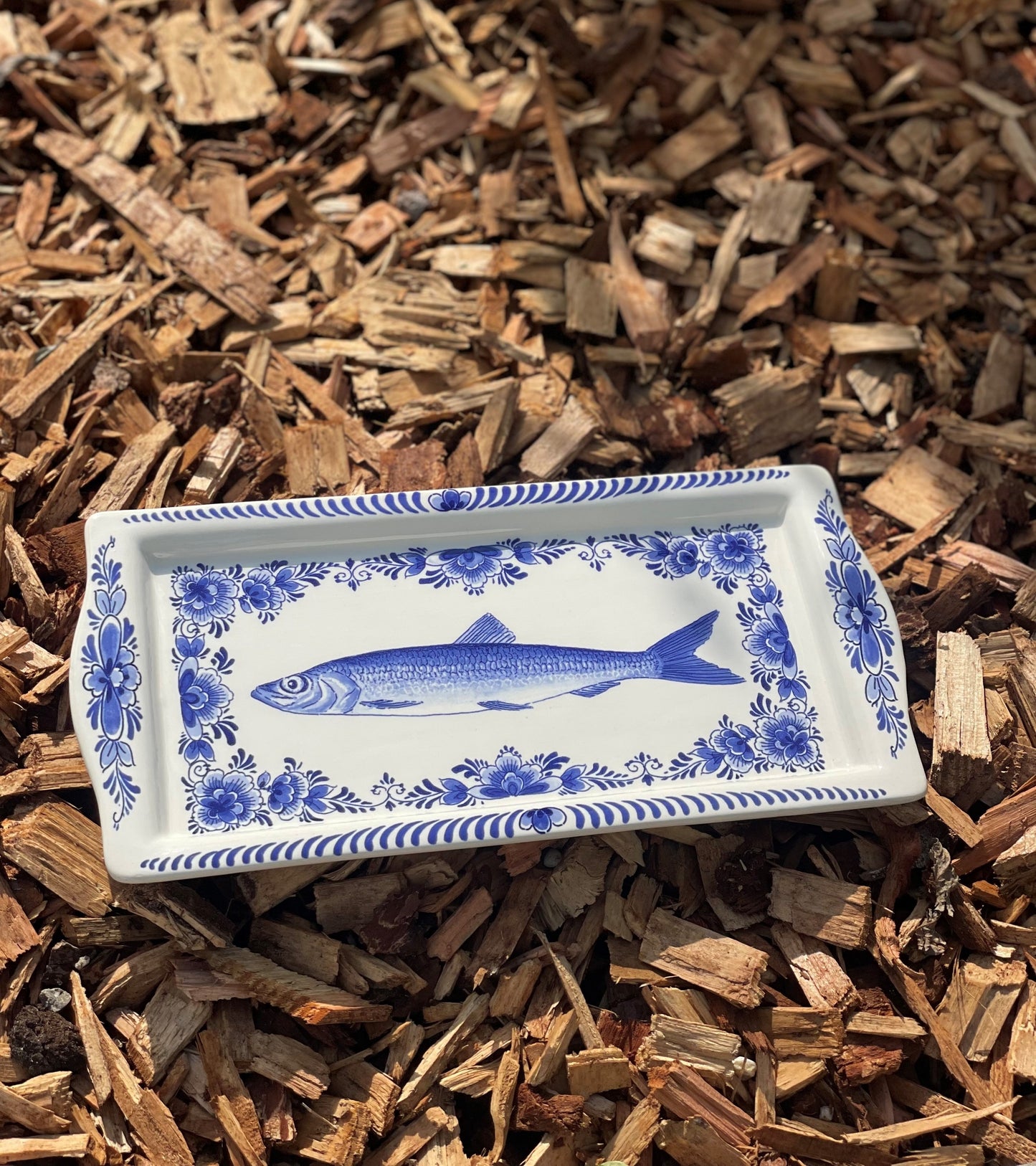 Delfts blauw schaal - 14 x 29 cm