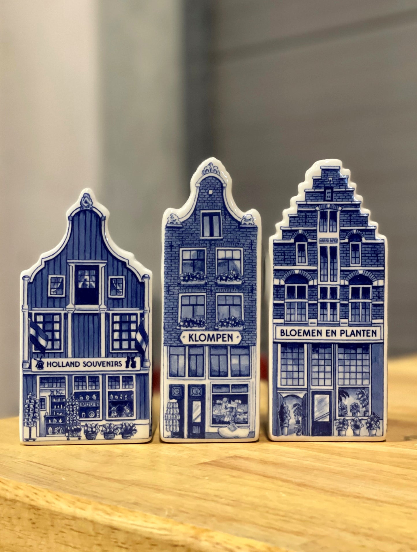 Delfts blauw huisjes - set van 3