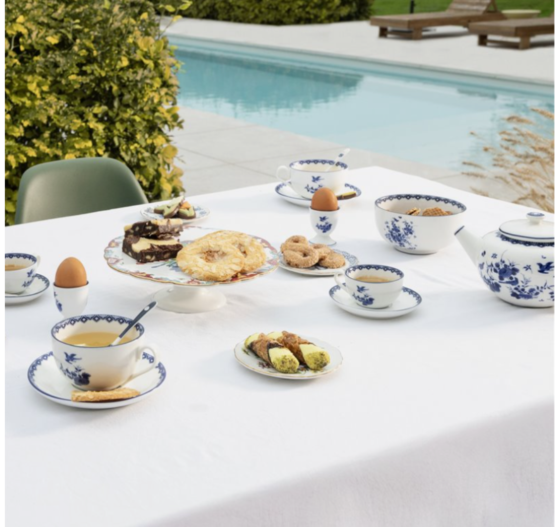 &Klevering Rijksmuseum - Delfts blauw bordjes – Set van 4 – 13 cm