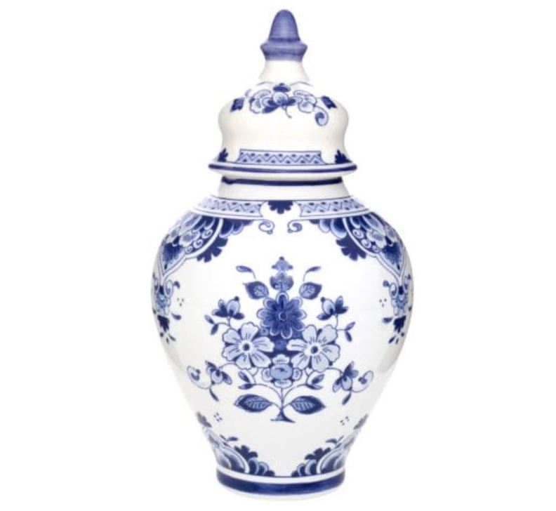 Pot met deksel - Royal Delft - 27,5 cm
