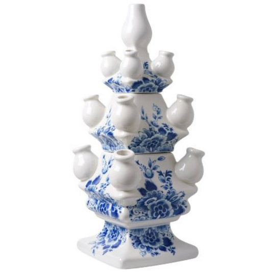 Tulpenvaas Delfts blauw - 40 cm - 3 delig