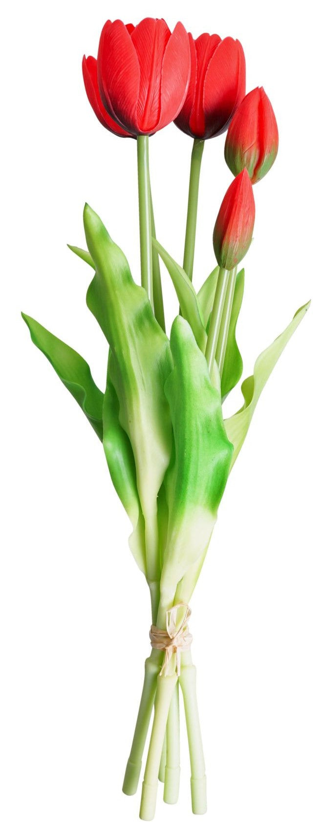 Kunst tulpen met Delfts blauw vaas - 20 cm - In geschenktas