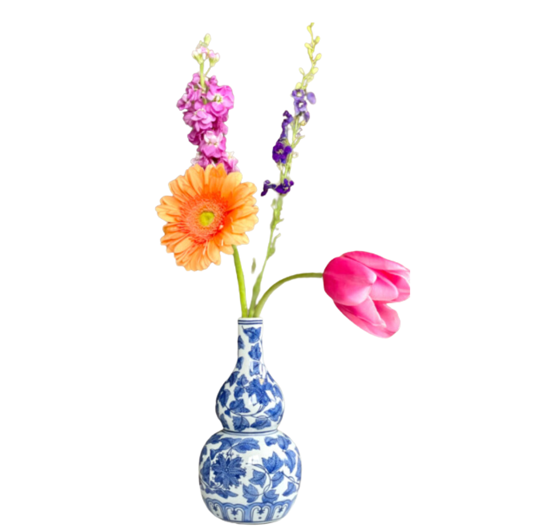 &Klevering vaas - Delfts blauw vaas - 25 cm