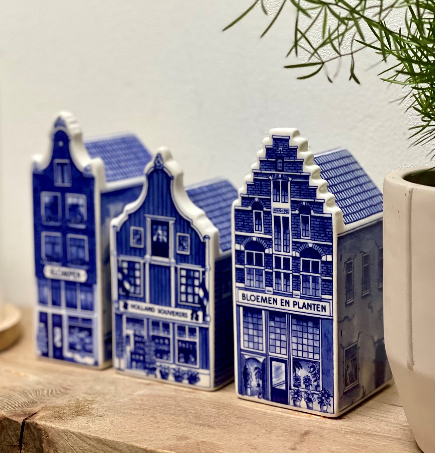 Delfts blauw huisjes - set van 3
