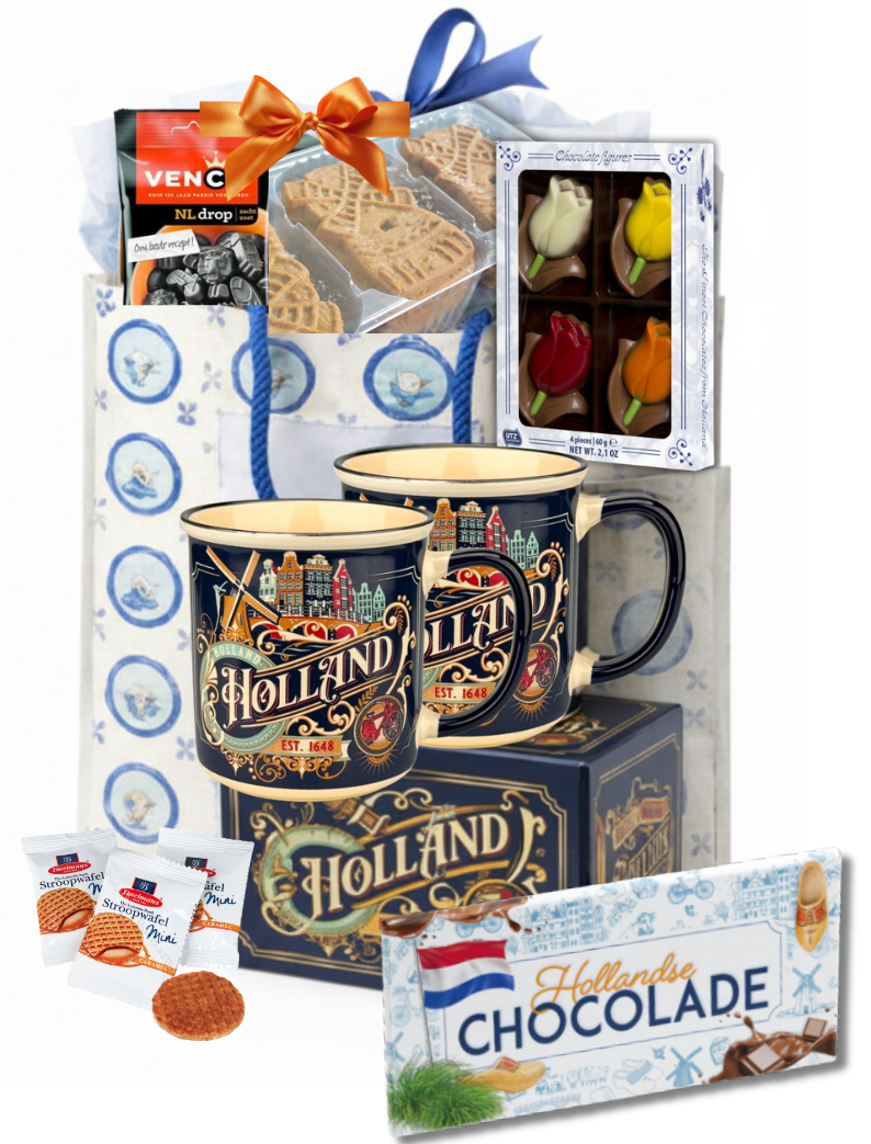 Holland Cadeaupakket – Met 2 Holland Mokken