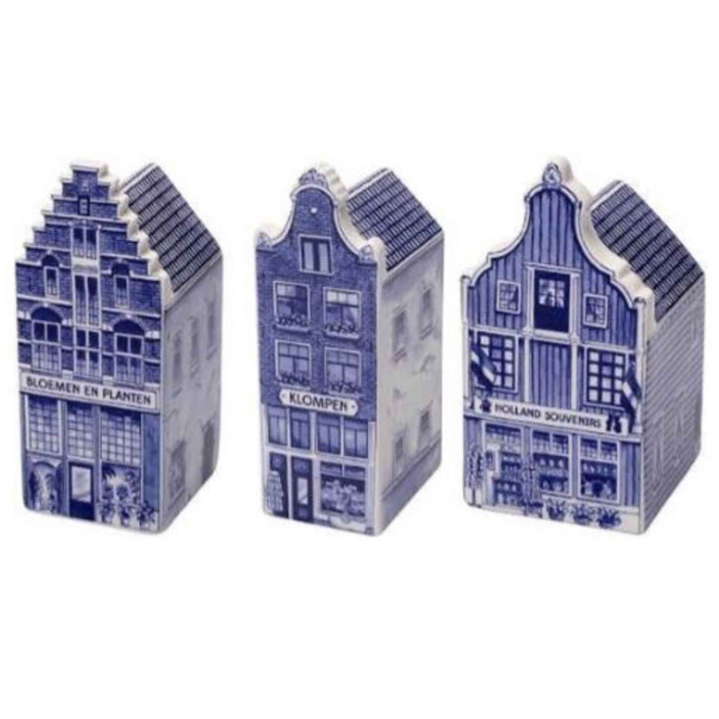 Delfts blauw huisjes - set van 3