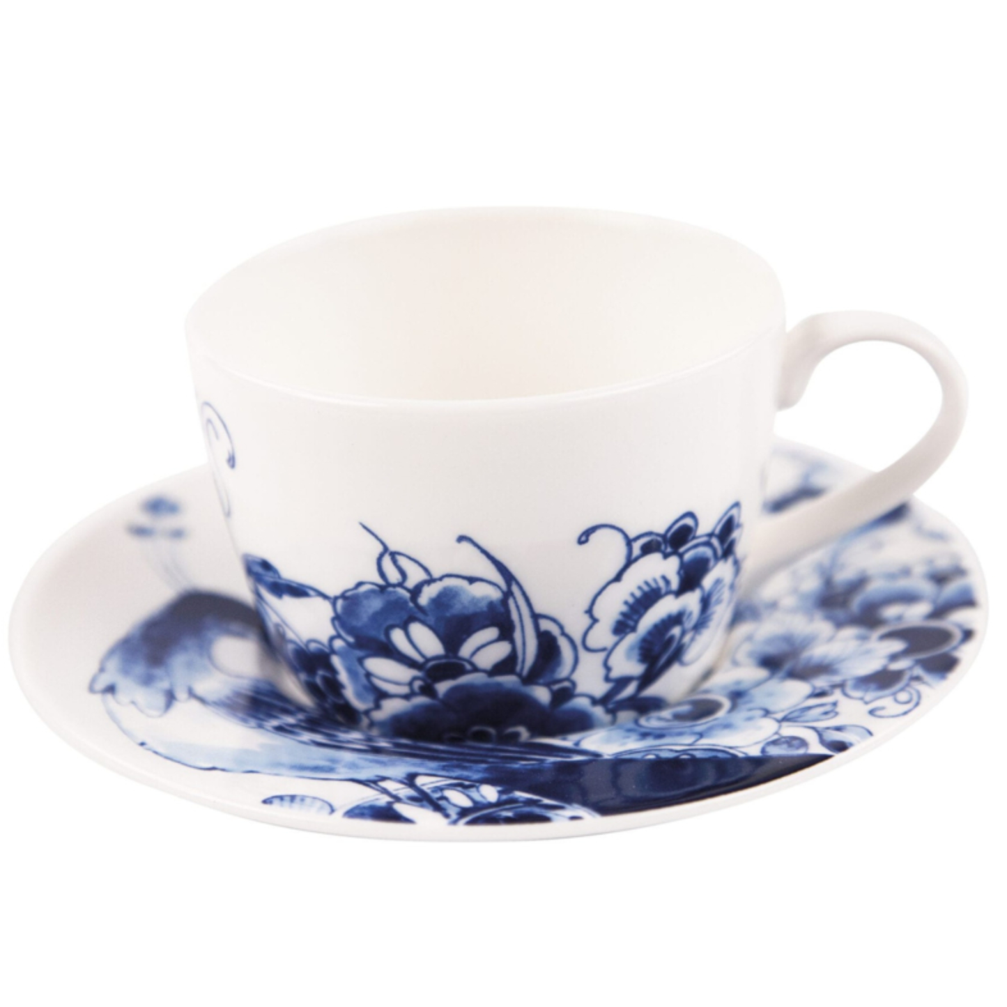 Kop en Schotel - Peacock Symphony - Royal Delft - 220 ml