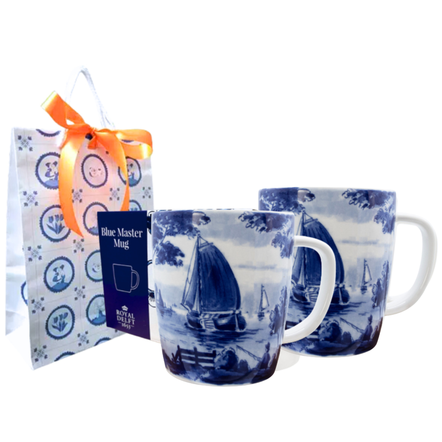 Delfts blauw Mokken - set van 2 - Royal Delft - Holland - 400 ml