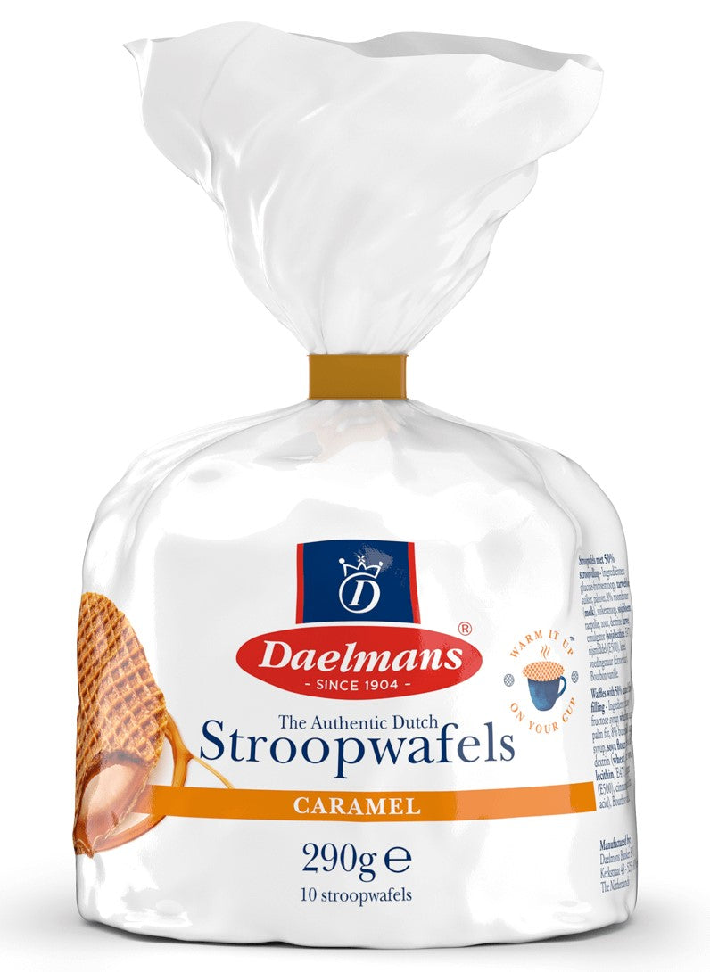Luxe Stroopwafel Cadeauset - 6 Verpakte Blikken in Tas