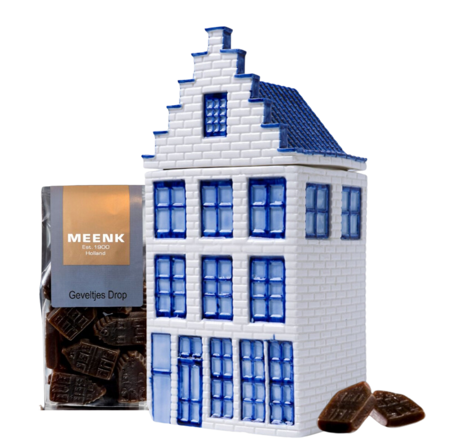 Voorraadpot Grachtenpand - Drop - 20 cm