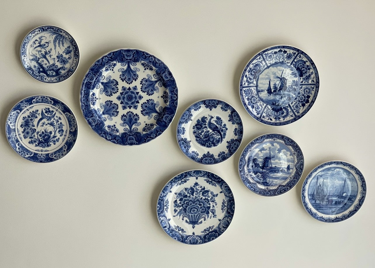 Delfts blauw Wandbord - Molen - Ø 28 cm - Royal Delft